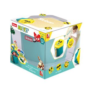Bloques para armar, caja multiusos y figuras y/o Micro Bloques Bucket Crea y Diviertete