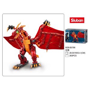 Bloques para armar Dragon y/o Micro bloques Dragon rojo