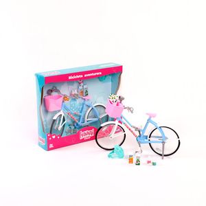 Juguete Set Bicicleta Para Muñeca Con Accesorios Material Plastico Sin Mecanismo