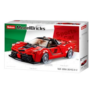 Micro bloques Carro Carerras Rojo 262 Pcs