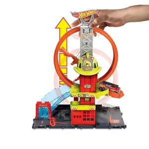 Hot Wheels City Super Loop Estacion de Bomberos