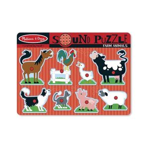 Melissa & Doug Rompecabezas Sonidos Animales De La Granja