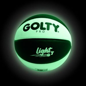 Baloncesto Pro Golty Street Light Laminado N° 7 Negro / Verde
