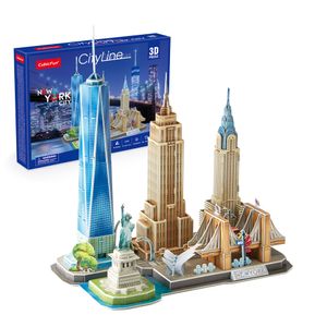 Rompecabezas Armables Cityline Nueva York 3D - 123P