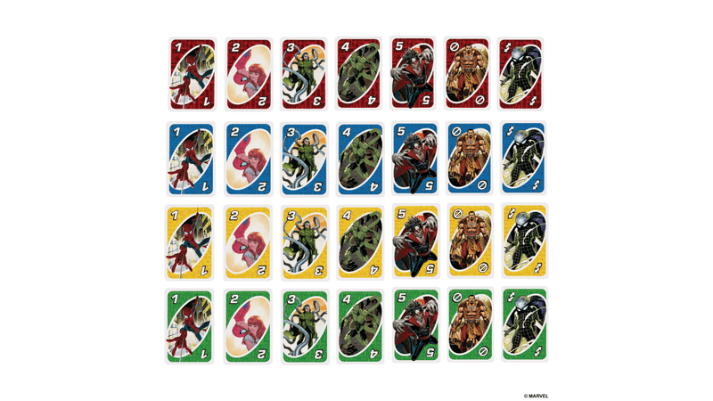 UNO Juego de Cartas Marvel Spider Man