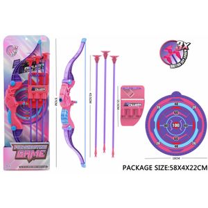 Set de Arco con Flechas ,Morado y Rosado
